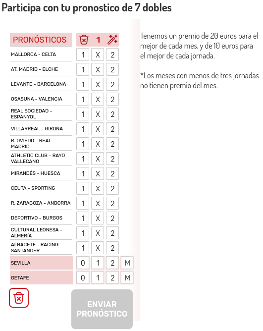 Concurso de los 7 dobles